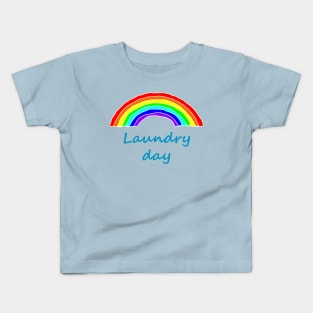 Laundry Day Rainbow Kids T-Shirt